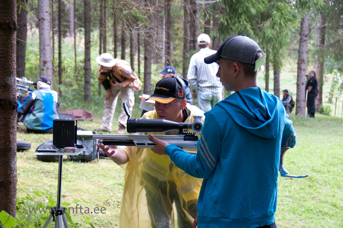 Marshall measuring shooter' muzzle velocity